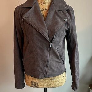 Lush Dark Brown Leather Jacket